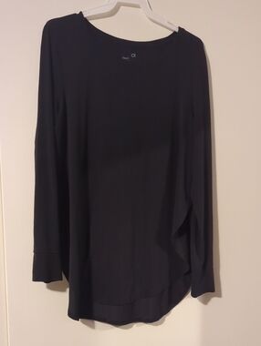 GAP GapFit Breathe Active Scoop Top - Charcoal Black